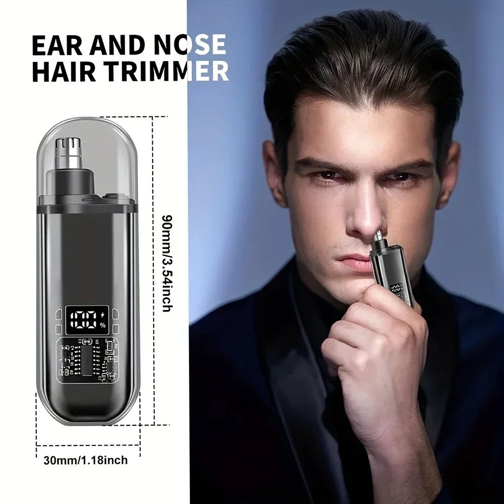 Men'S Grooming Ear Hair - Elektrische neus-oorhaartrimmer Mini Compact Draagbaar USB