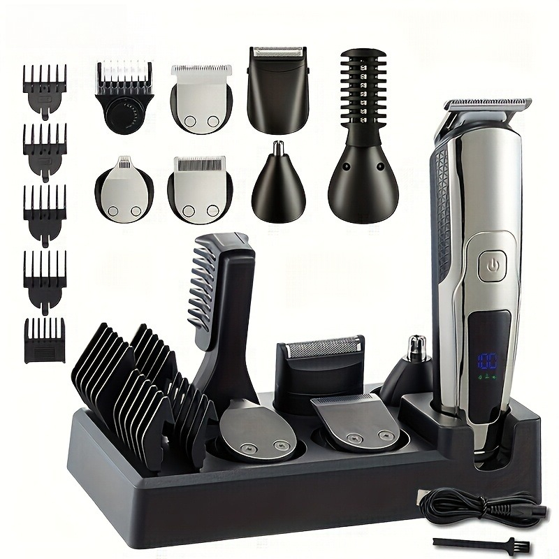 Men'S Grooming Ear Hair - 6-in-1 Elektrische Baardtrimmer voor Mannen, Draadloze