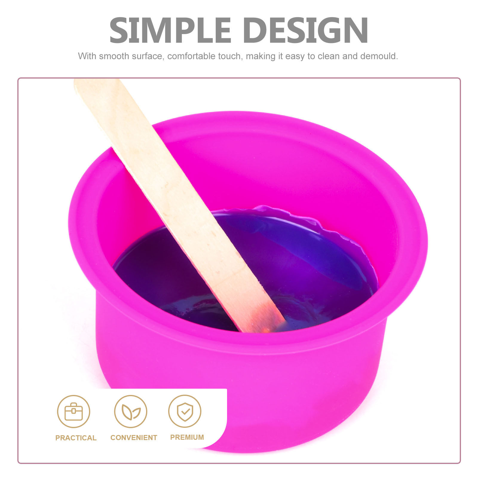 Roze siliconen was-smeltpot Hi - Hair Wax Stick recensie en prijs
