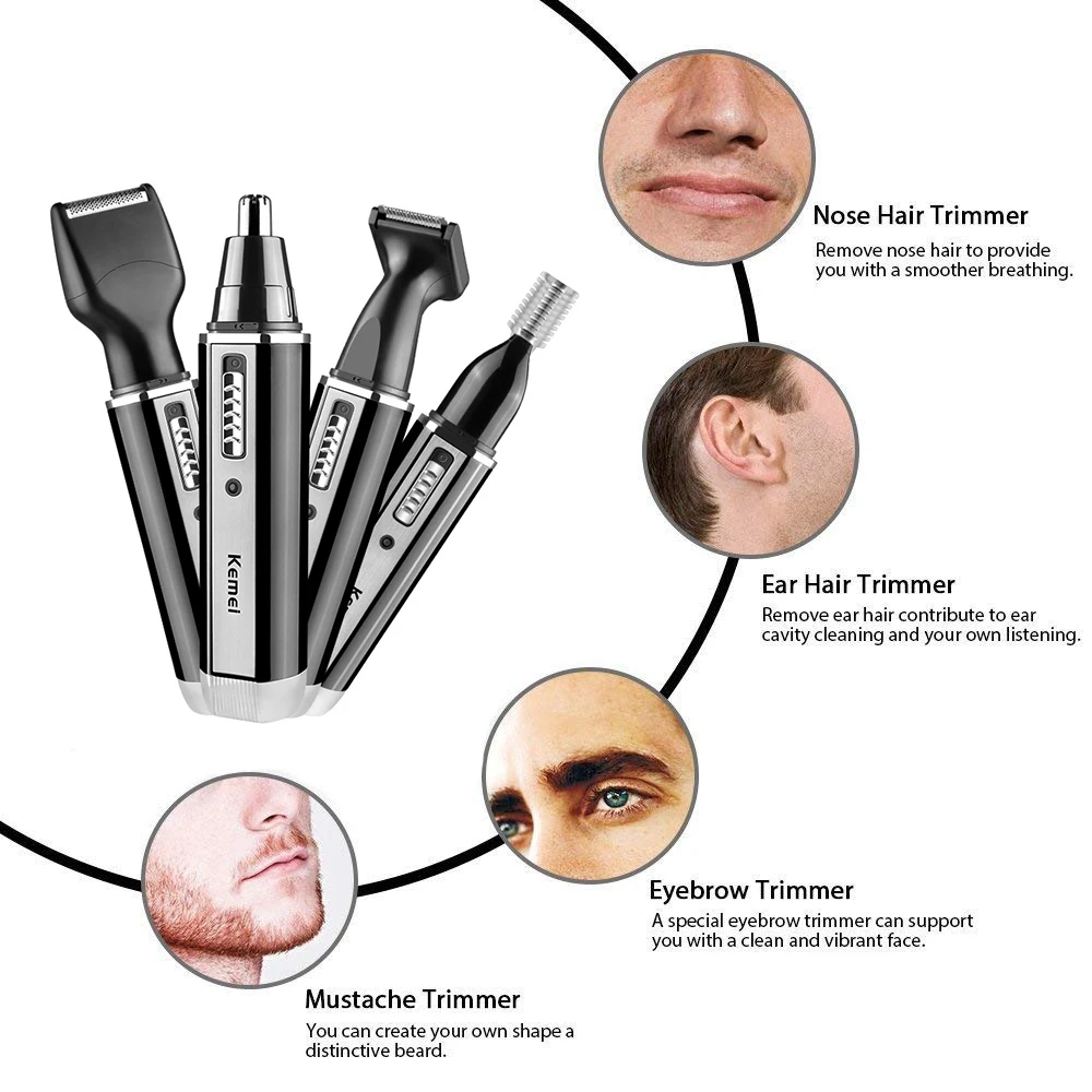 Kemei 4-in-1 trimmer voor mann - Men'S Grooming Ear Hair recensie en prijs