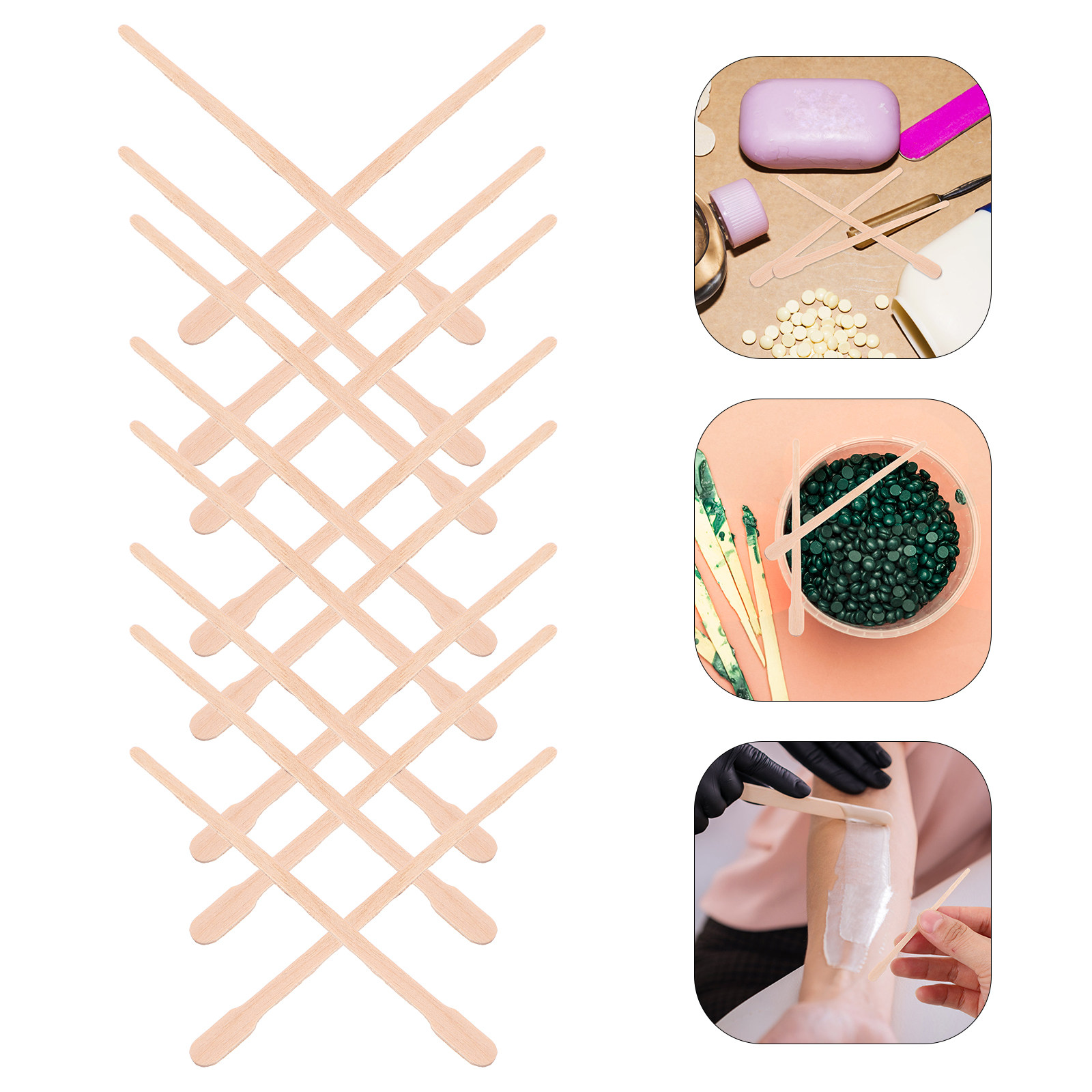 1000 stuks houten waxstokjes,  - Hair Wax Stick recensie en prijs